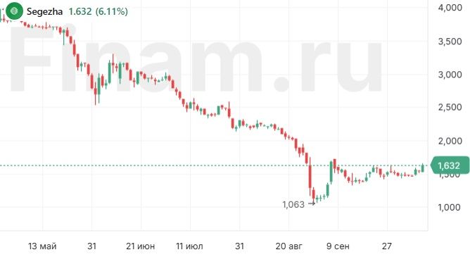 Сегодняшний рост акций "Сегежи" можно назвать спекулятивным